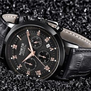 Men’s North Black & Gold Color Chronograph Watch